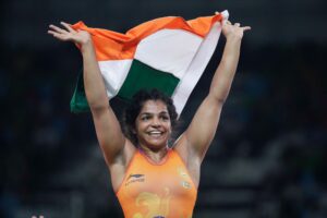 Indian wrestler Sakshi Malik won the gold medal in the women's 62kg freestyle wrestling category at Birmingham 2022