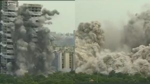 Noida Supertech twin towers razed to ground in just 9 seconds