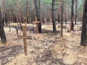Mass grave found in Ukrainian city