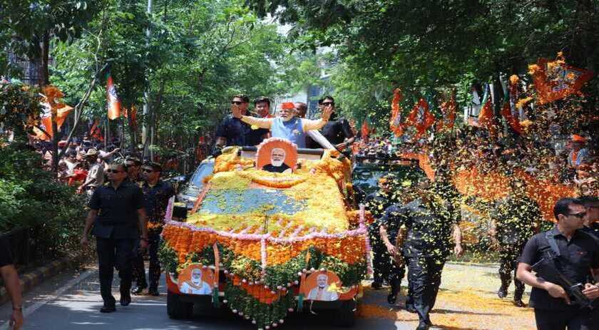 Karnataka Election 2023: PM Modi holds mega roadshow. It panned 26 km and is covering nearly 13 constituencies. A sea of supporters could be seen queued up on both sides of the road.